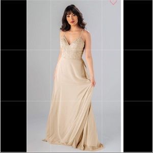 Kennedy Blue bridesmaid dress style: Madison Color: Champagne size 4 NWT